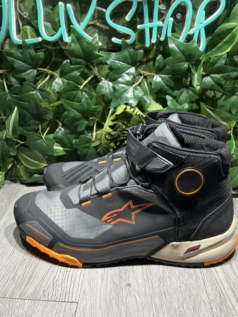 MENS ALPINESTARS CR-X DRYSTAR RIDING SHOES BLACK HONDA EDITION DIRTBIKE 12 EUC